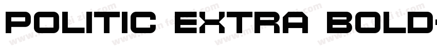 politic extra bold字体转换